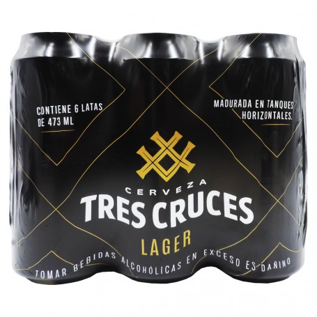 Cerveza Tres Cruces Lager Six Pack