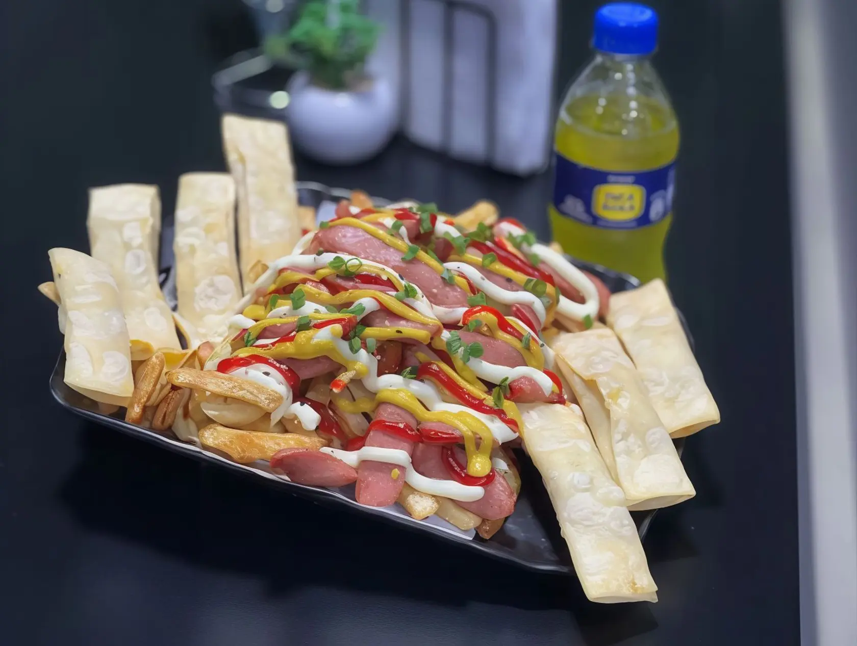 Salchipapa +6 Tequeños + Gaseosa gratis
