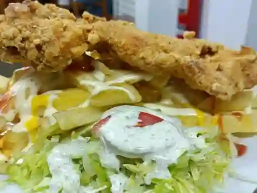 Salchi Broster Pecho
