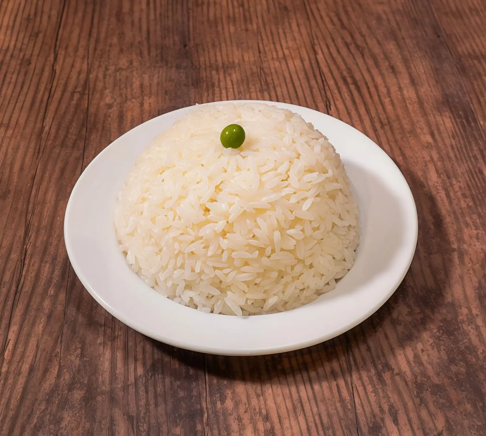 Porción de arroz blanco