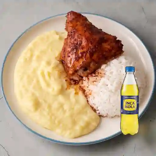 Combo Pollo al Horno con Puré + Inca Kola