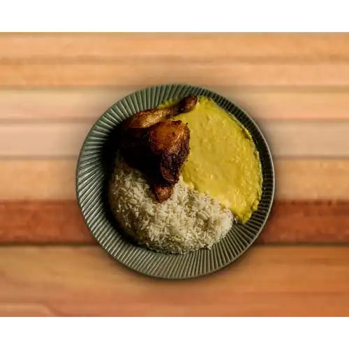 1/4 Pollo Brasa con Puré de Papa
