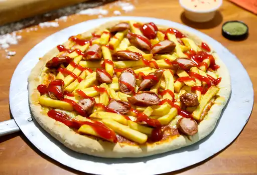 Salchipapizza