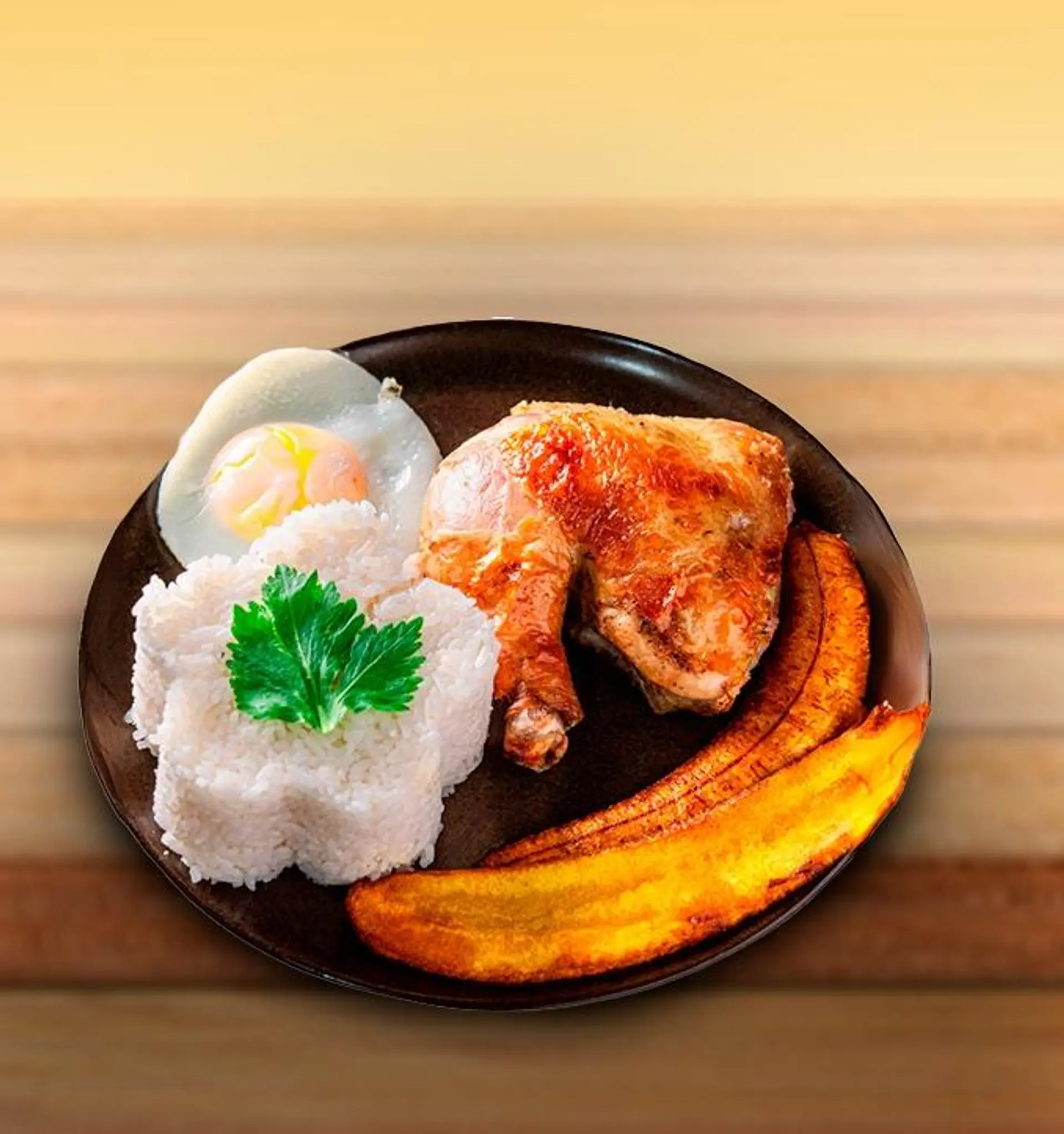 1/4 Pollo a la Brasa a lo Pobre