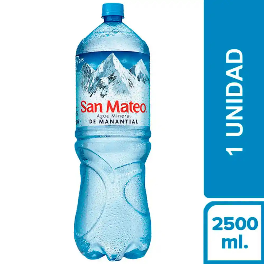 San Mateo Agua Mineral De Manantial Sin Gas