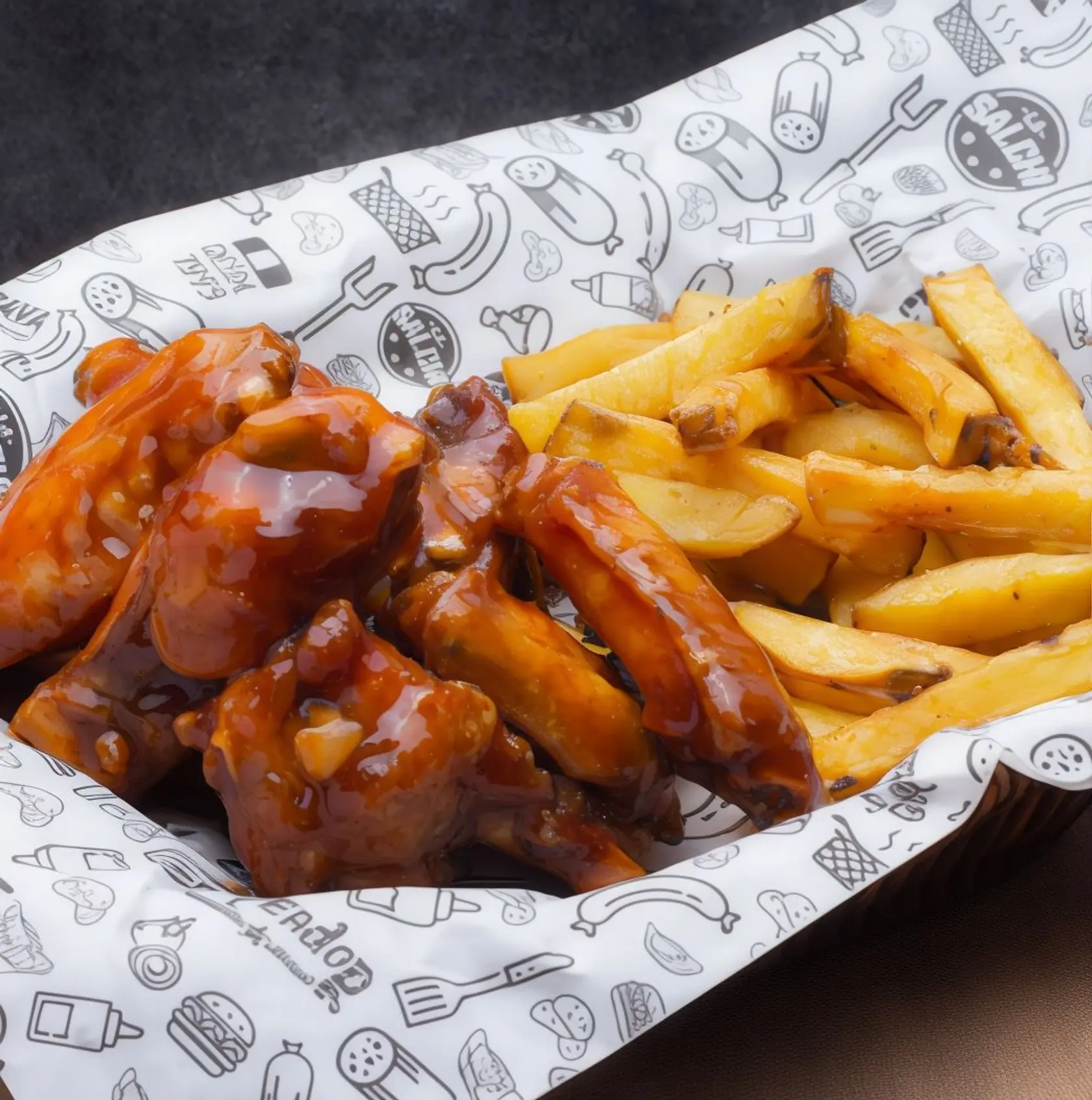 Alitas a la Bbq (24 unidades)