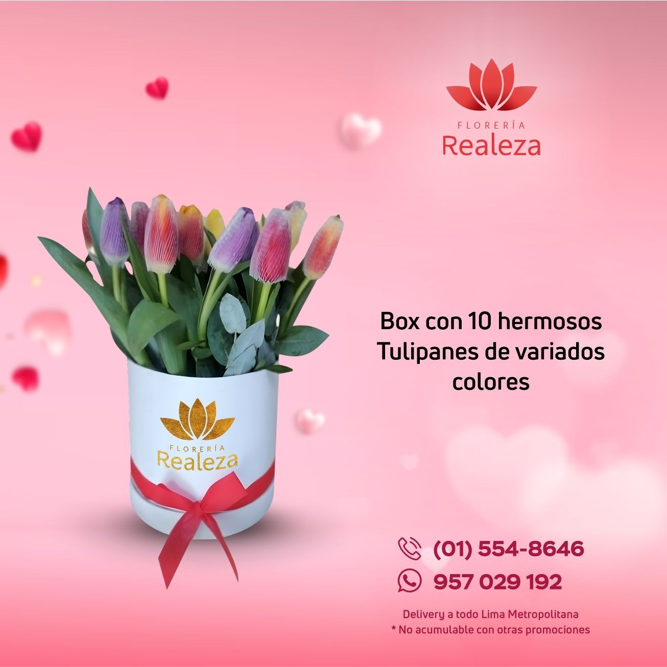 BOX CON 10 TULIPANES