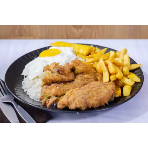 Milanesa Al Plato a Lo Pobre