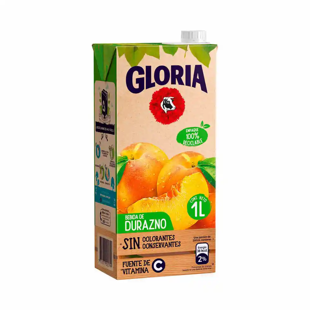 Bebida de Durazno Gloria Caja
