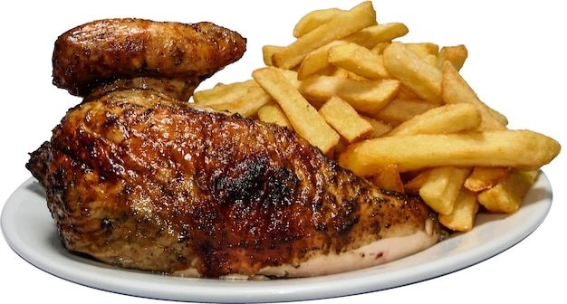 1/4 de pollo + cremas