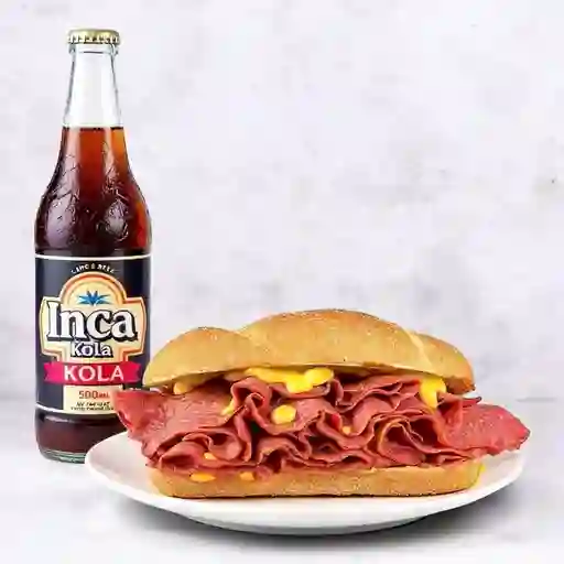 Combo Pastrami Sandwich Clásico + Inca Kola Orig