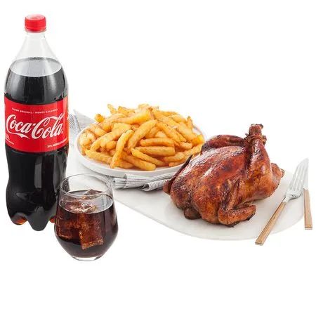 1 pollo entero + gaseosa