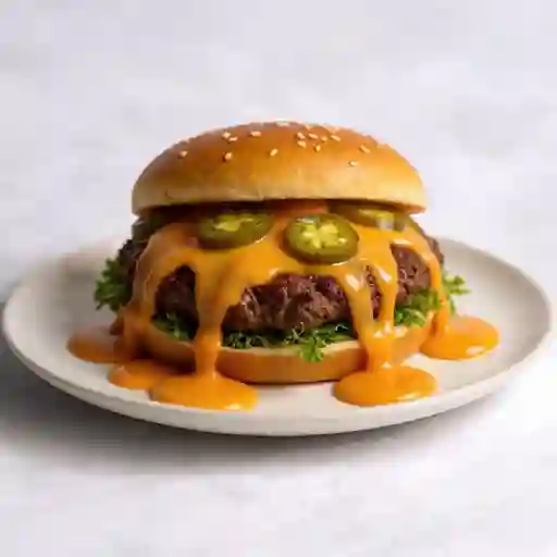 Jalapeño melt burger