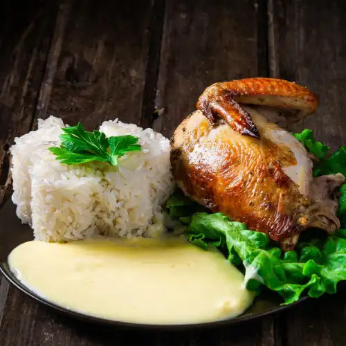 1/4 Pollo Brasa con Puré de Papa